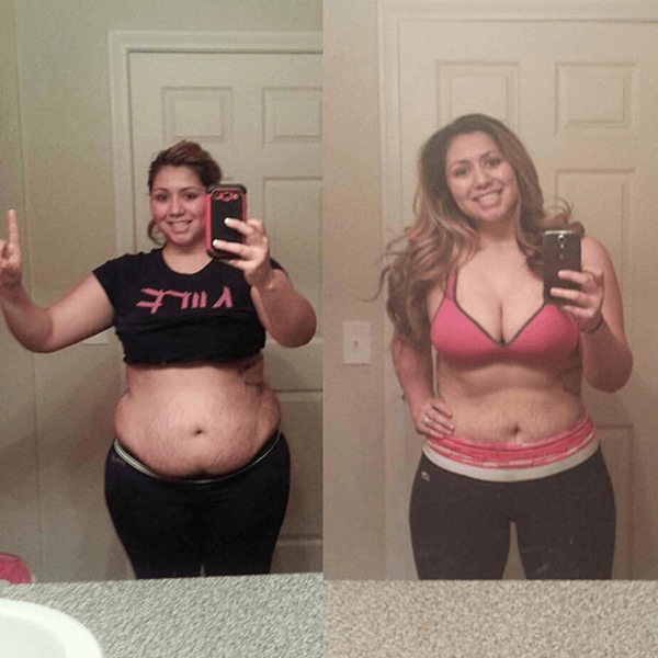 before and after weight loss at hardcore fitness gym